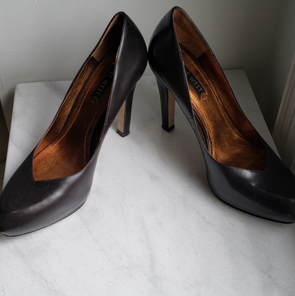 Nine West Black hidden platform pumps - Picture 2 of 4